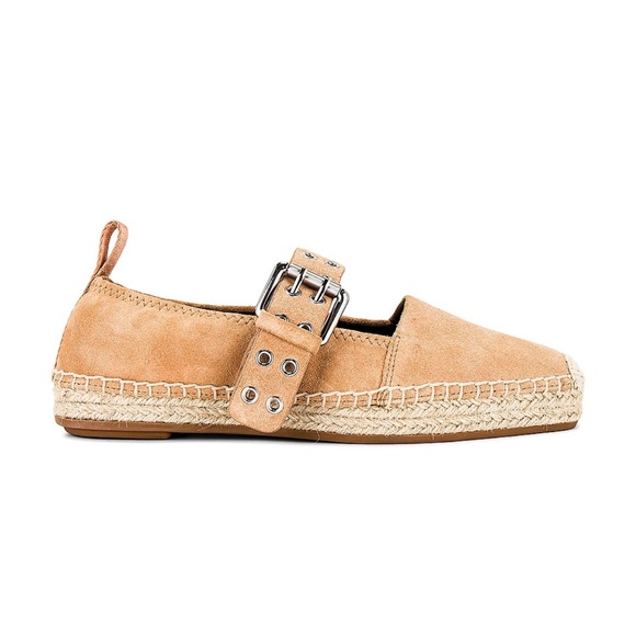 rag & bone: Anteros Buckle-Detailed Suede Espadrilles